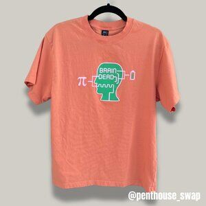 Brain Dead Pi Power T-shirt in Orange, size S (Unisex)